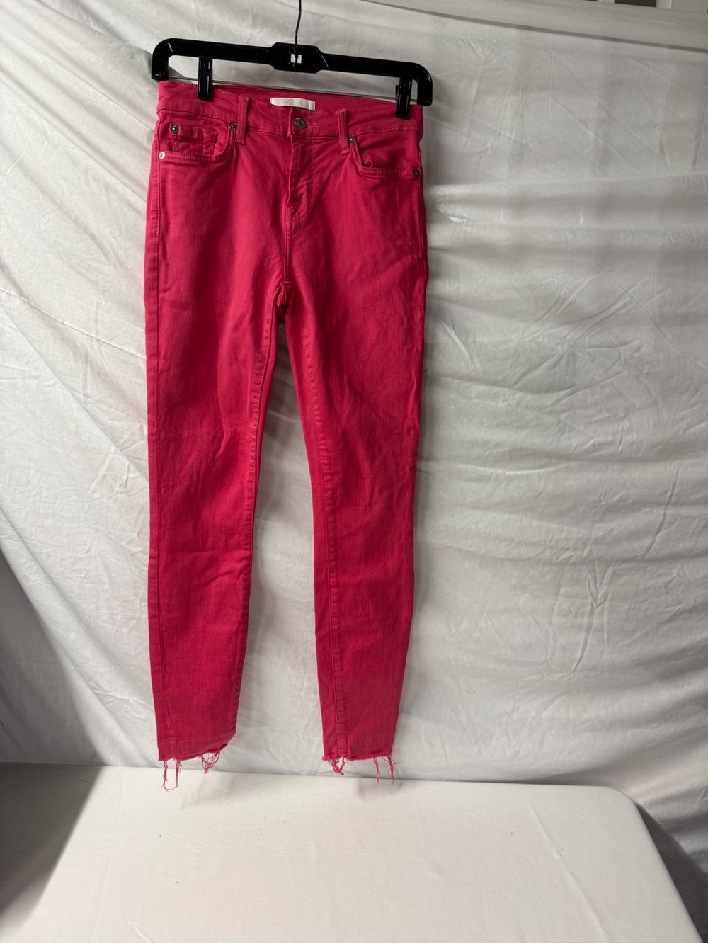 7 for all mankind  Bright light red Women’s Skinny Jeans size 26
